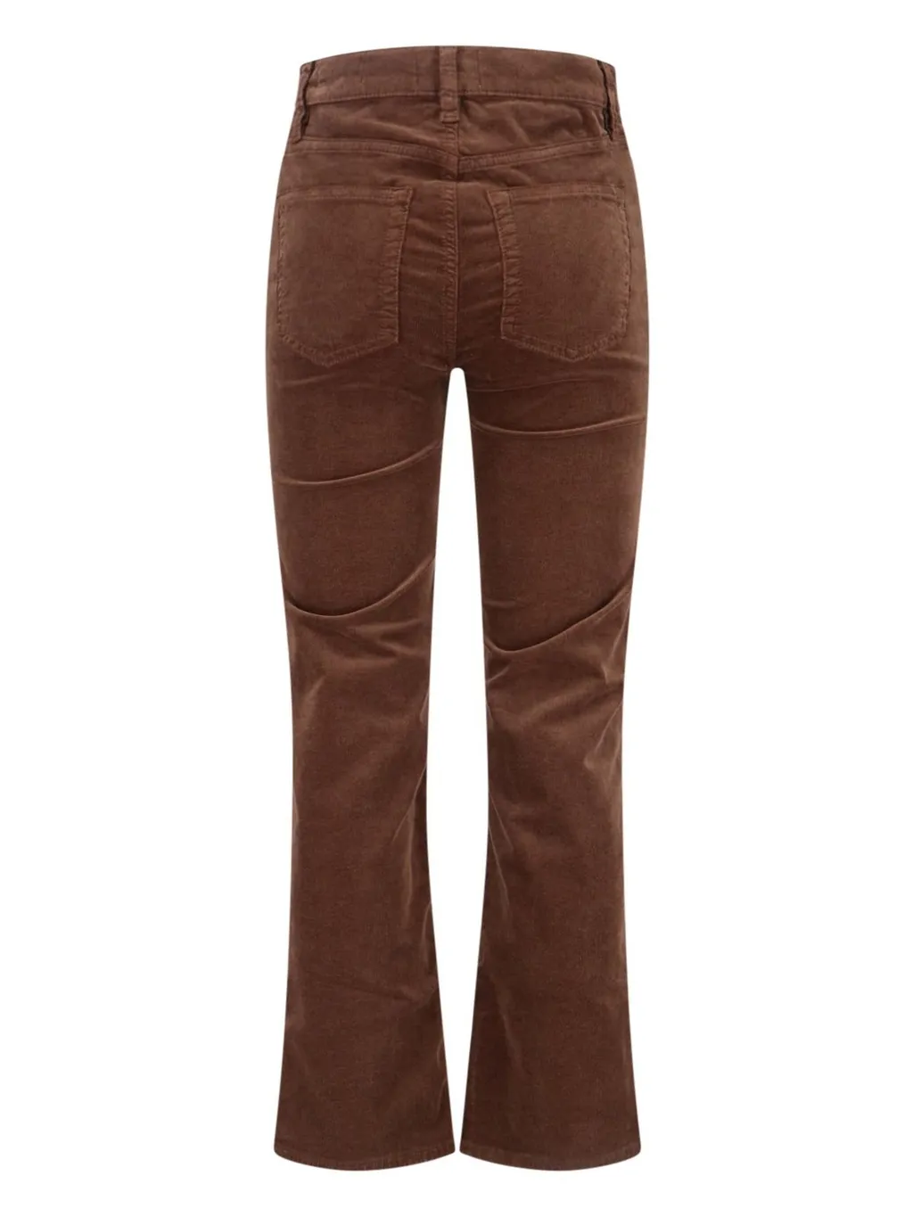 High-Rise Flared Corduroy Trousers
