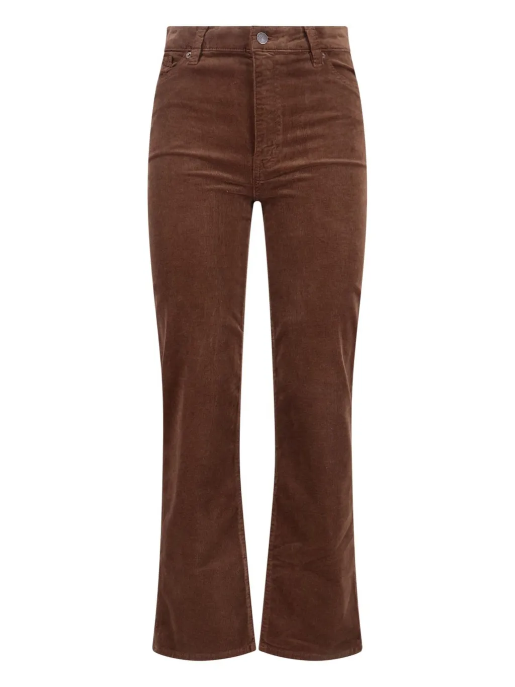 High-Rise Flared Corduroy Trousers