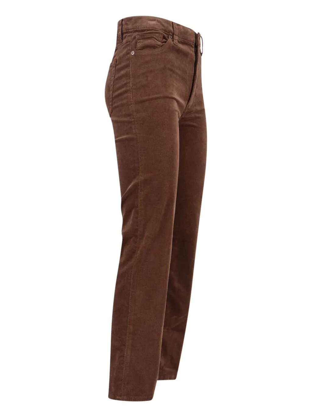High-Rise Flared Corduroy Trousers