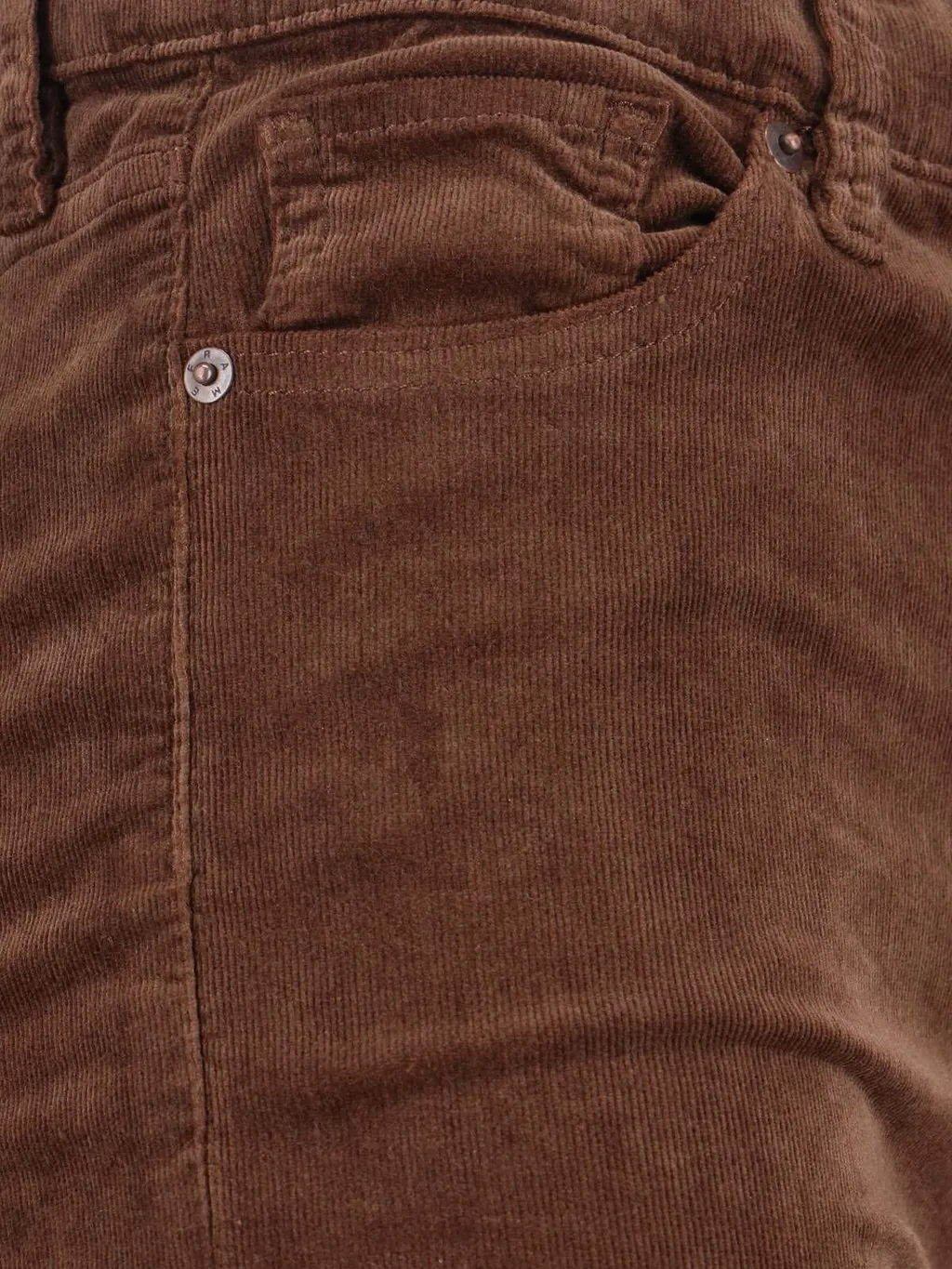 High-Rise Flared Corduroy Trousers