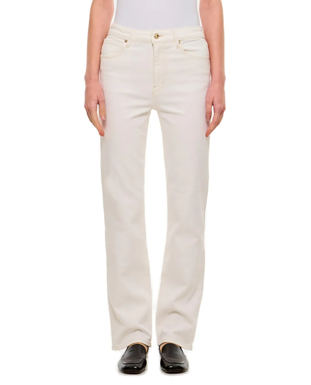 High-Rise Straight Leg Jeans