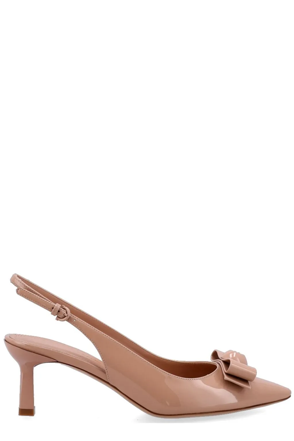 Slingback Pumps With Bow