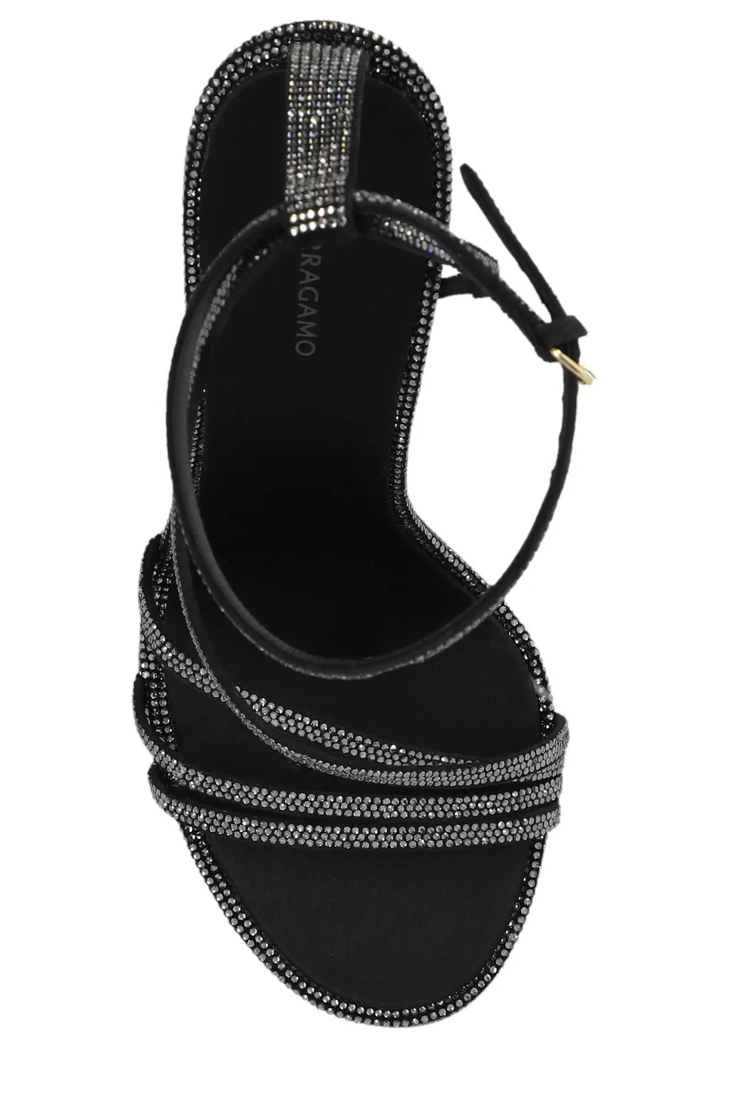 Crystal-Embellished Stiletto Sandals