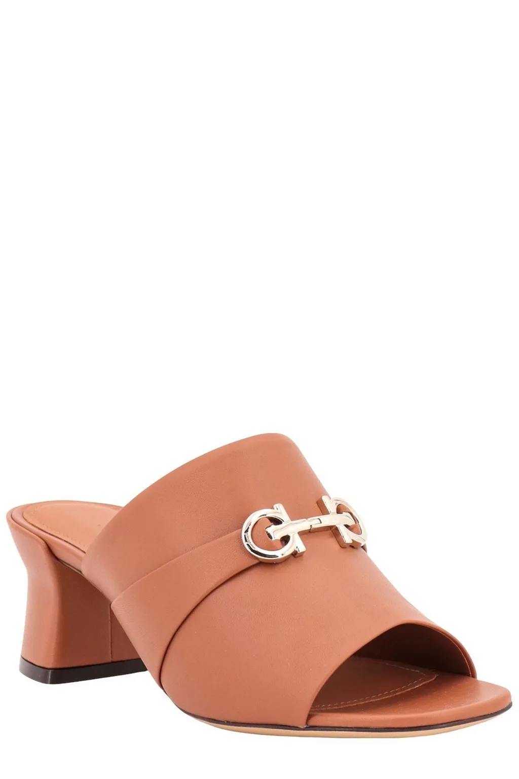 Mules With Gancini Buckle