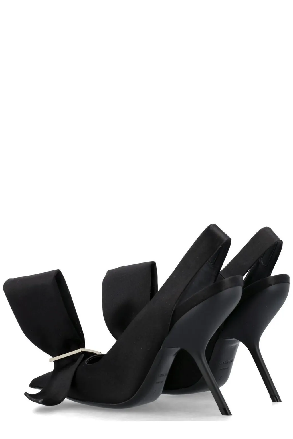 Slingback Pumps With Bow