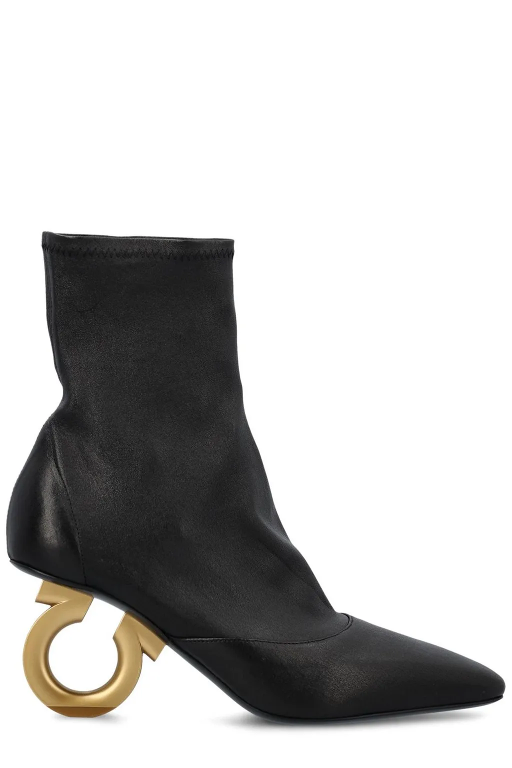 Gancini Heel Ankle Boots
