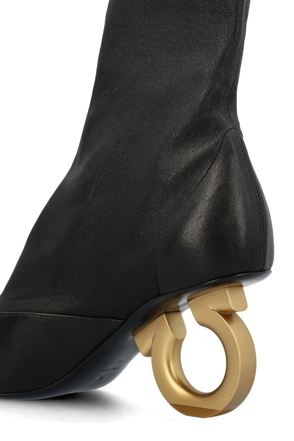 Gancini Heel Ankle Boots