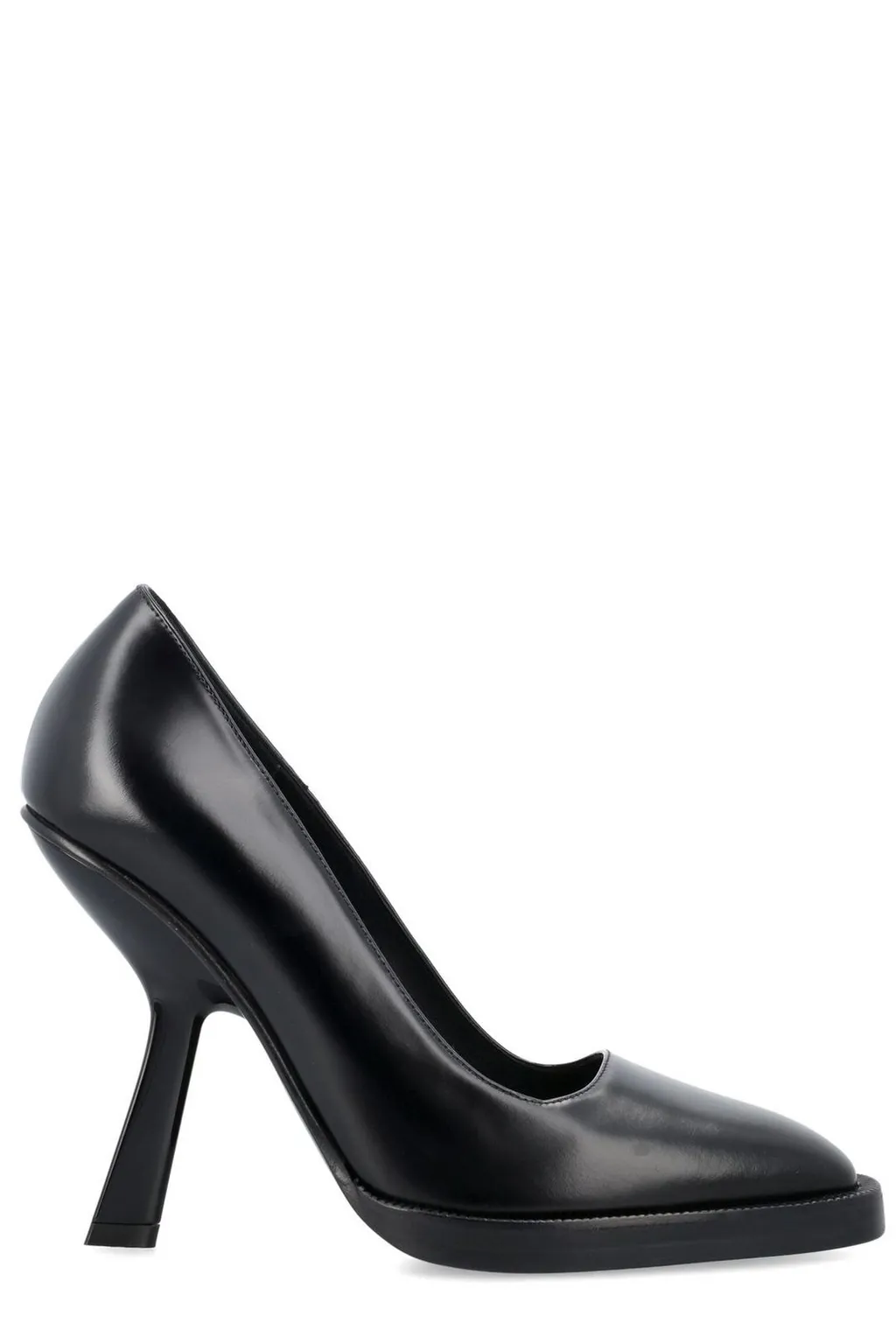 Pointed-Toe Pumps With Sculpted Heel