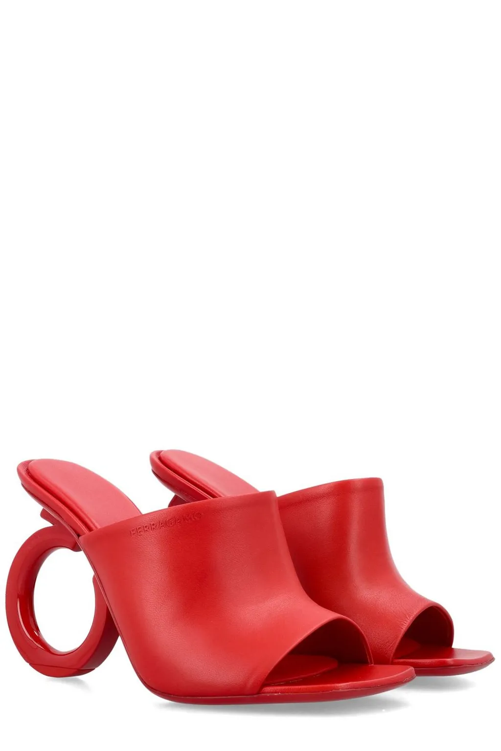 Mules With Gancini Heel