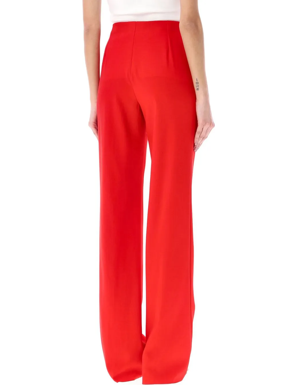 High-Waisted Wide-Leg Trousers