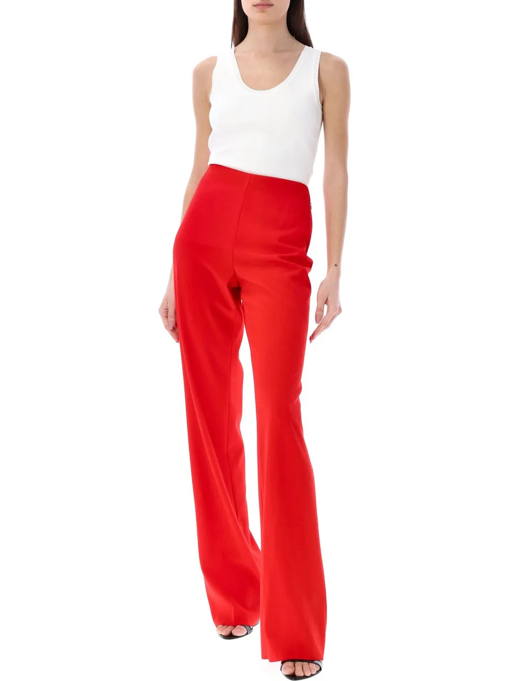 High-Waisted Wide-Leg Trousers
