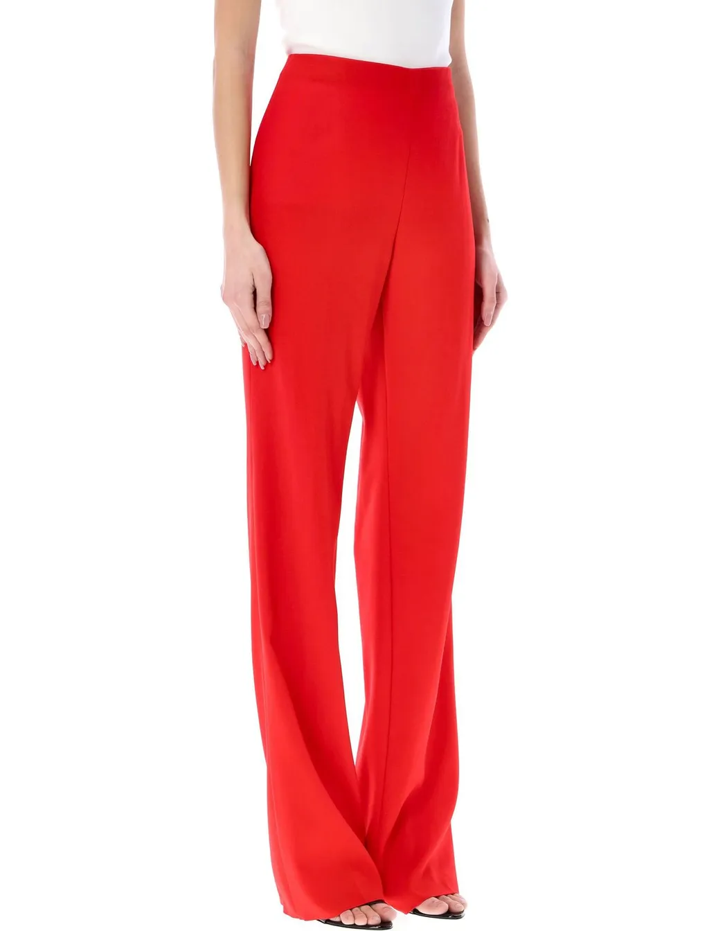 High-Waisted Wide-Leg Trousers