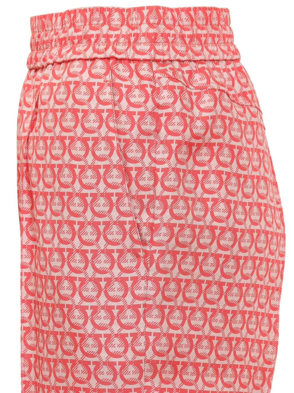 Gancini Print Trousers
