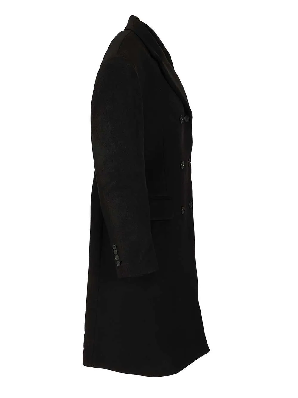 Double-Breasted Wool Coat