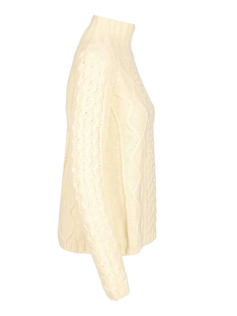 Cable Knit Turtleneck Sweater