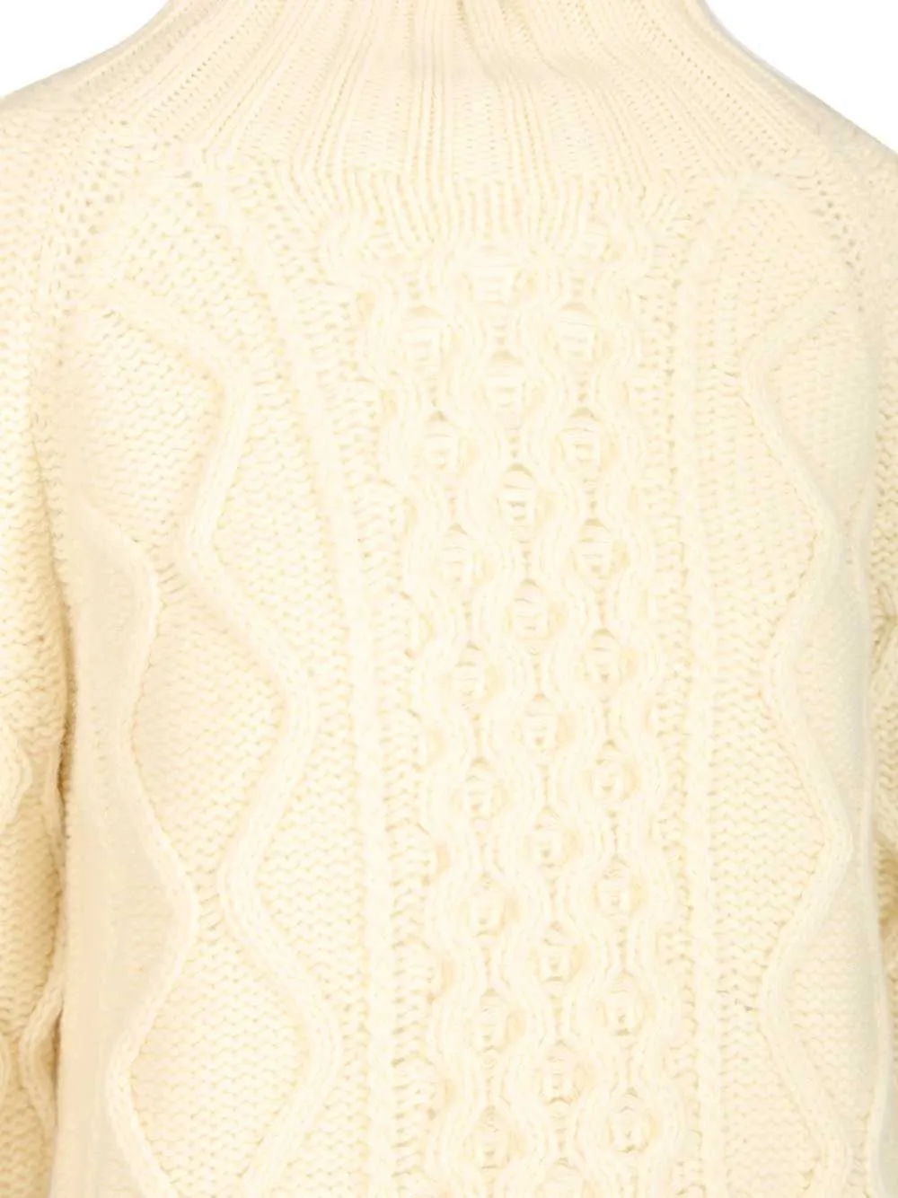 Cable Knit Turtleneck Sweater