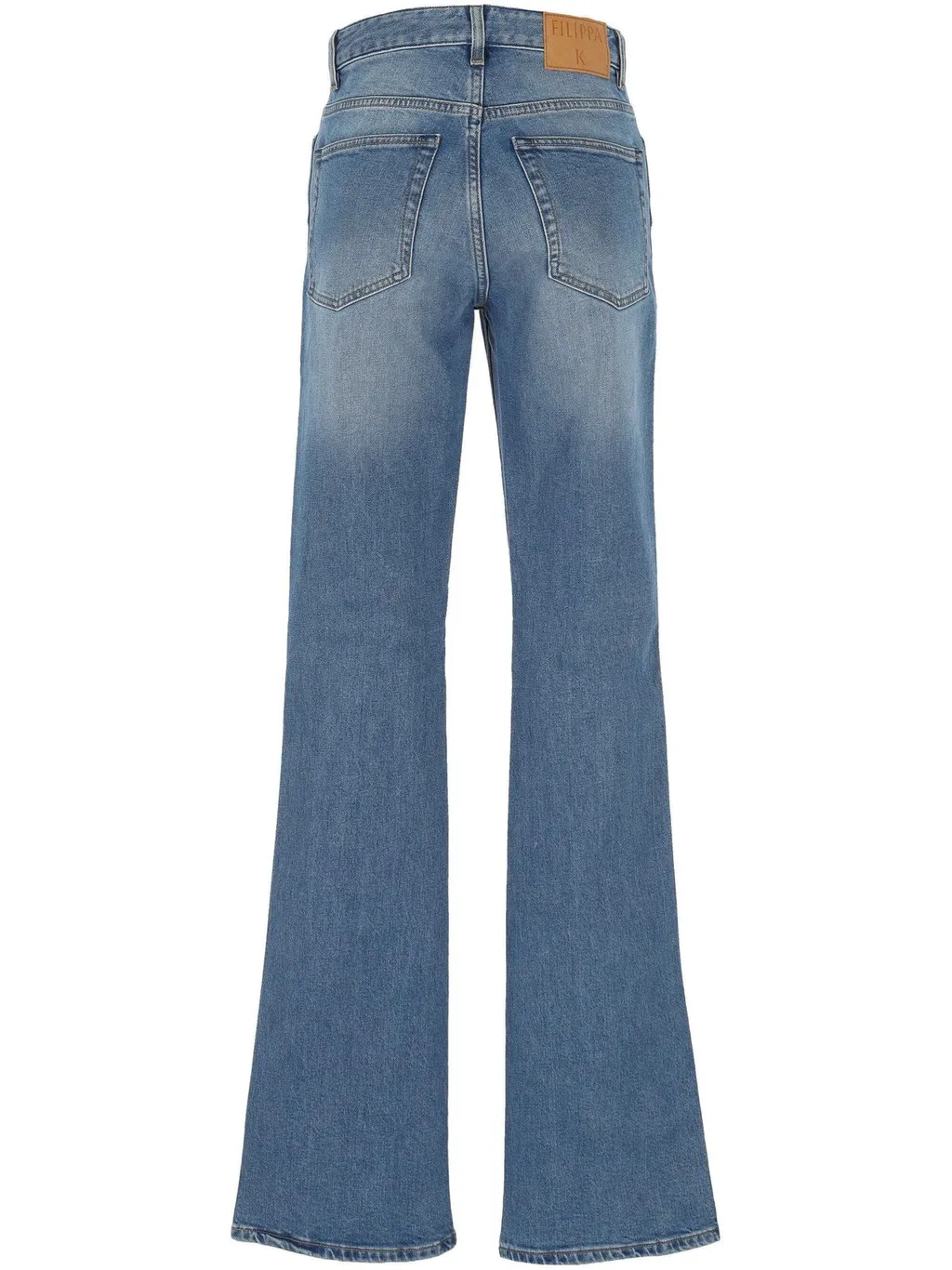 High-Waisted Flared Jeans