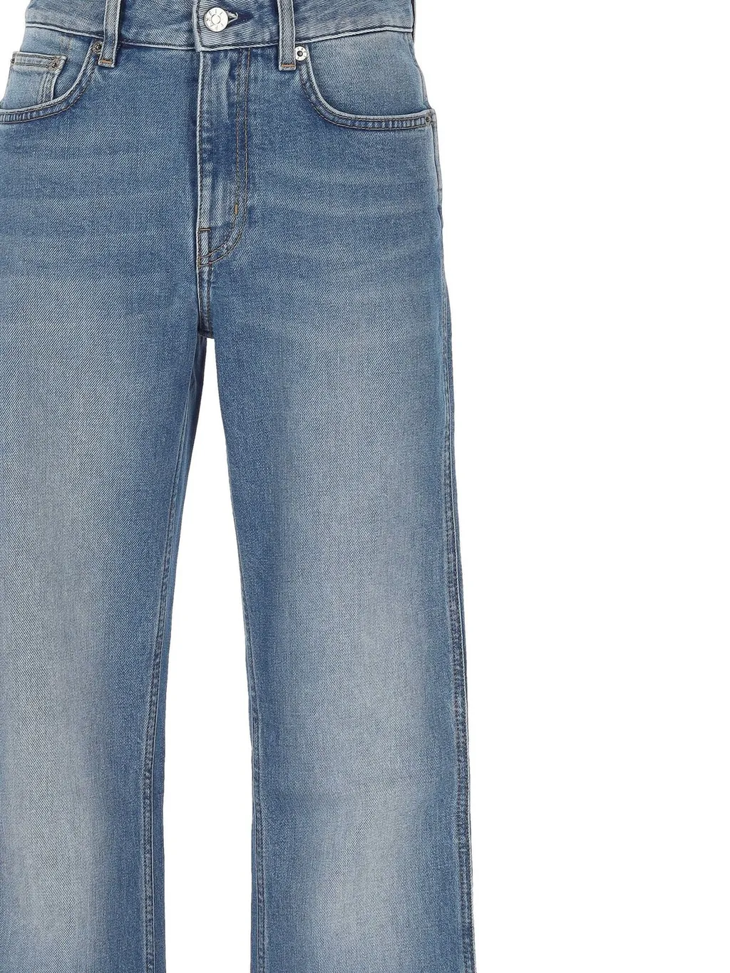 High-Waisted Flared Jeans