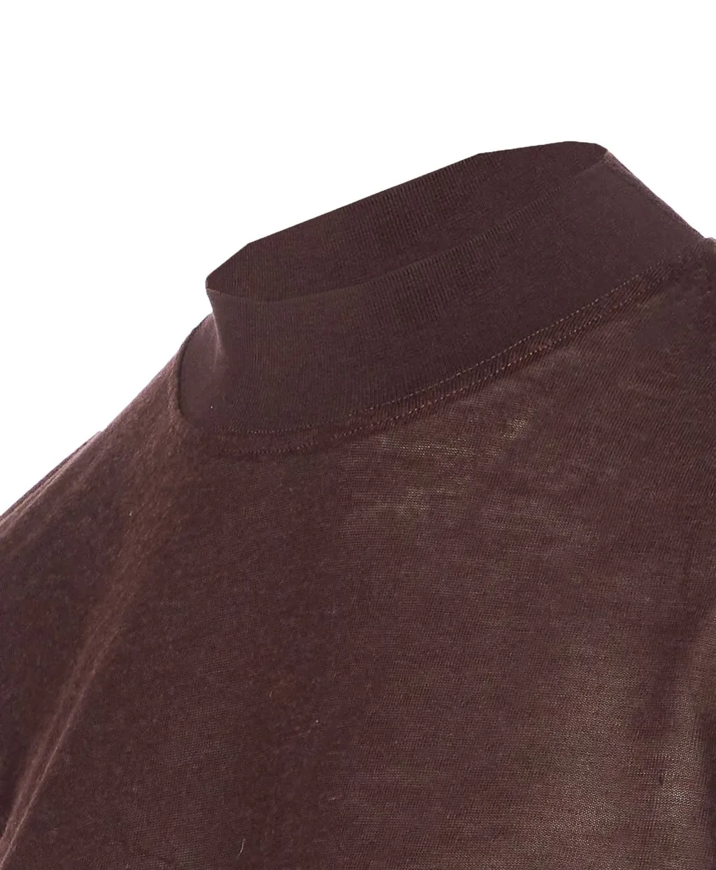 Mock Neck Sheer Long Sleeve Top