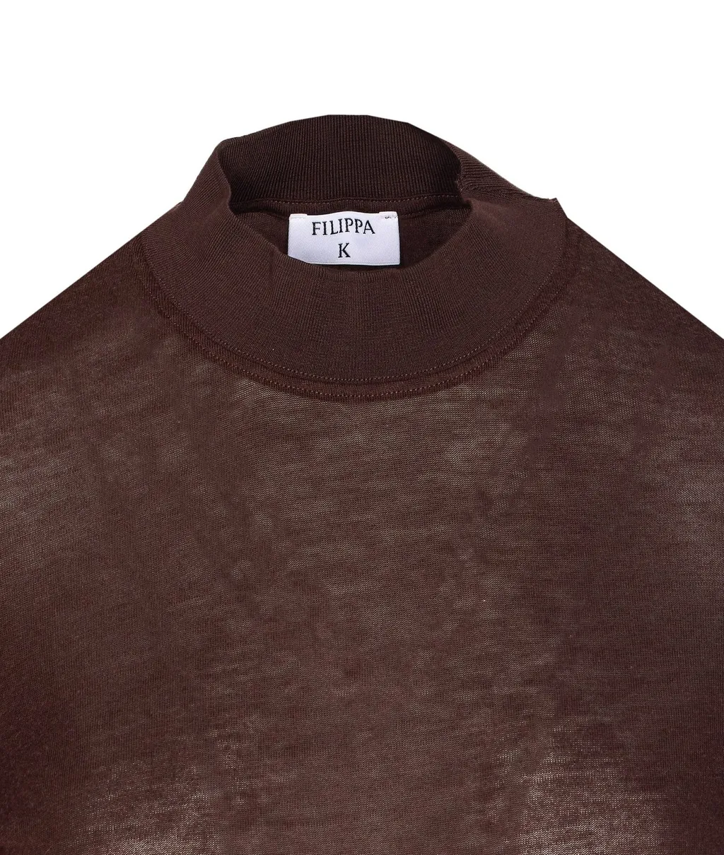 Mock Neck Sheer Long Sleeve Top