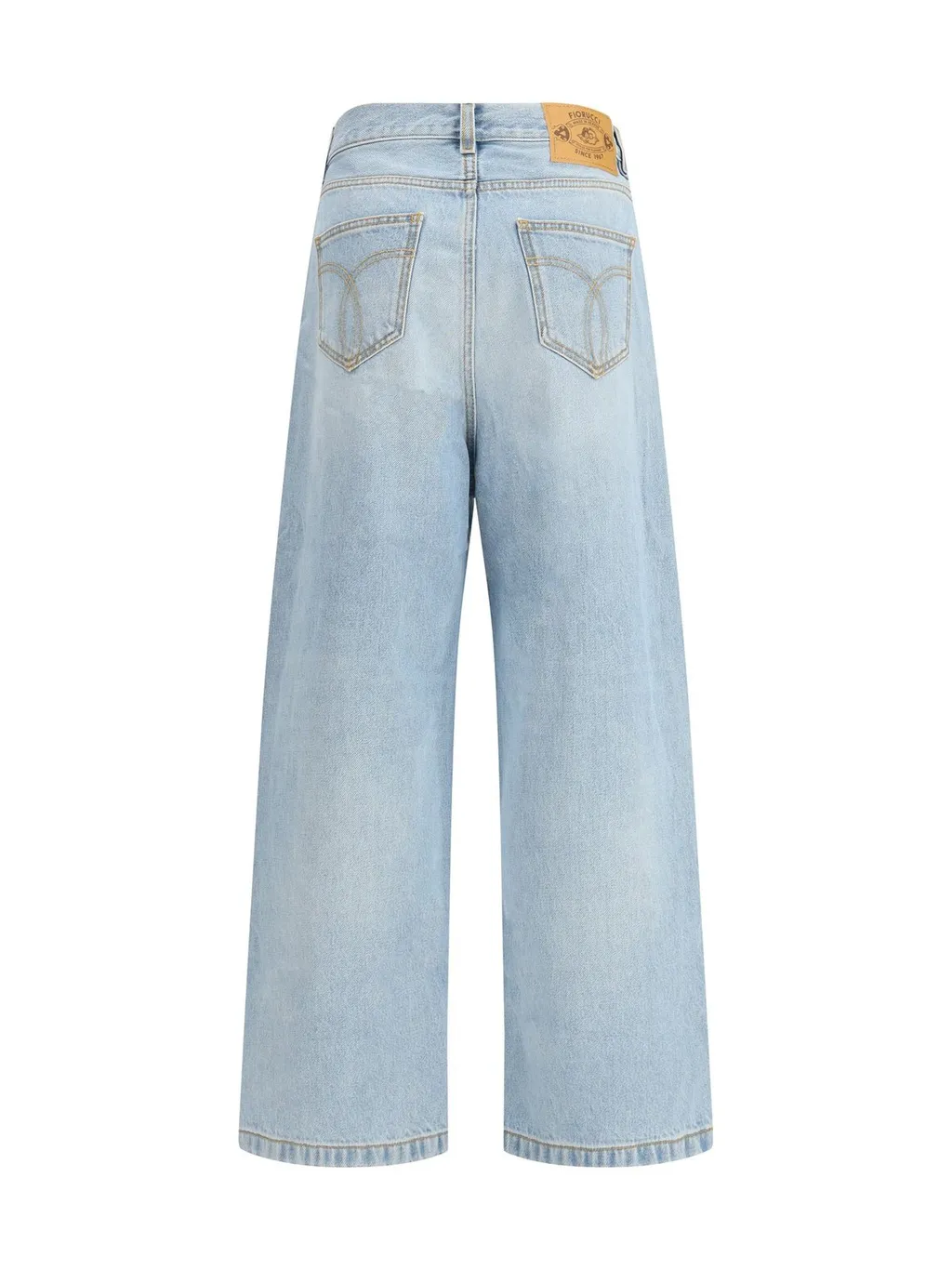 Wide-Leg Jeans With Side Stripes