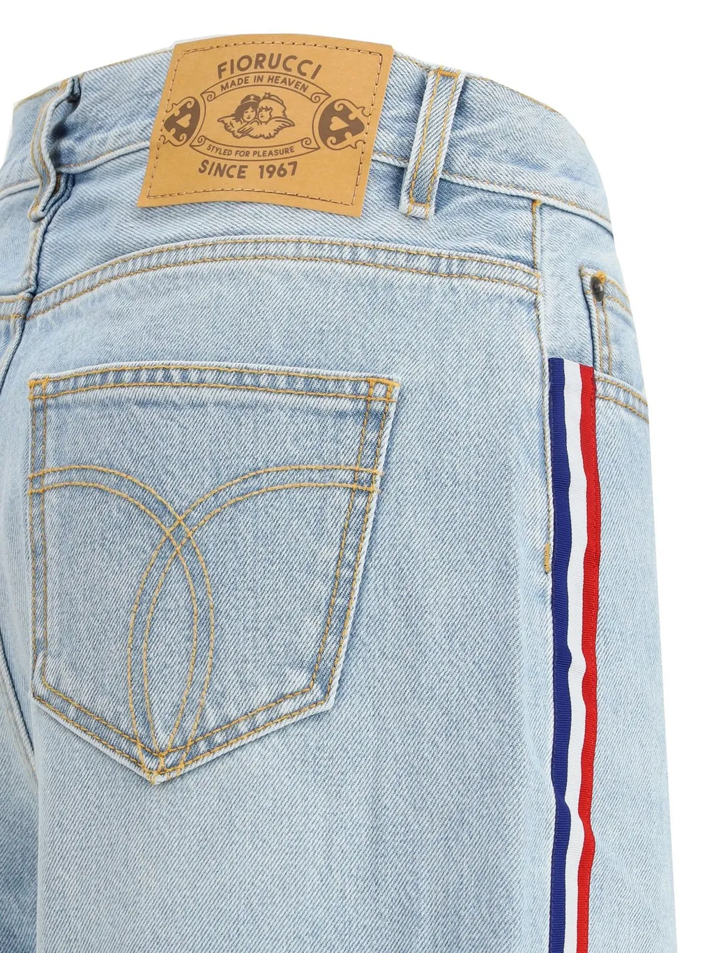 Wide-Leg Jeans With Side Stripes