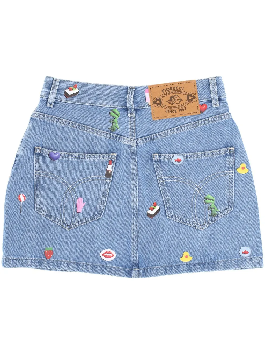 Denim Skirt With AppliquÉS