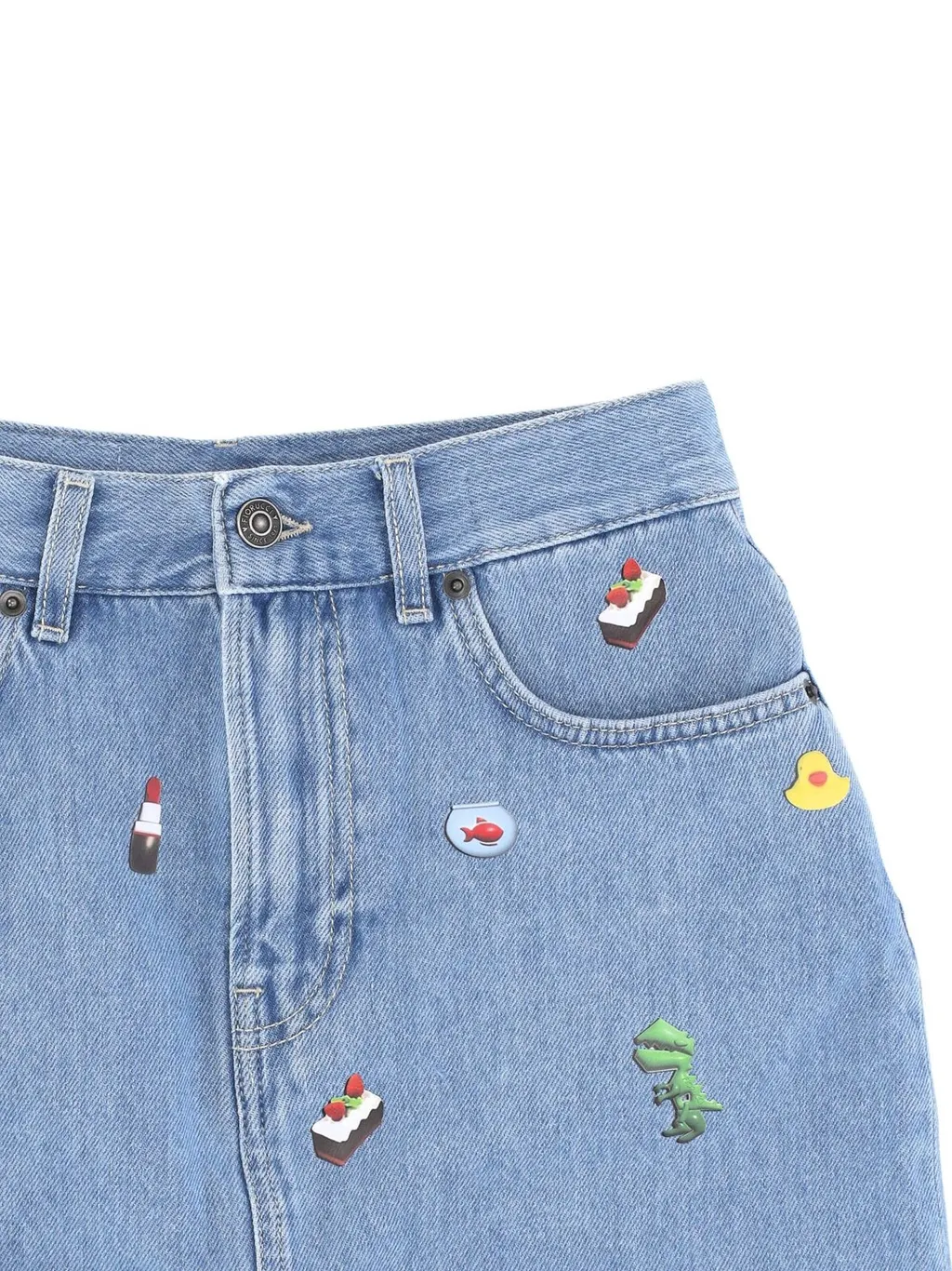 Denim Skirt With AppliquÉS