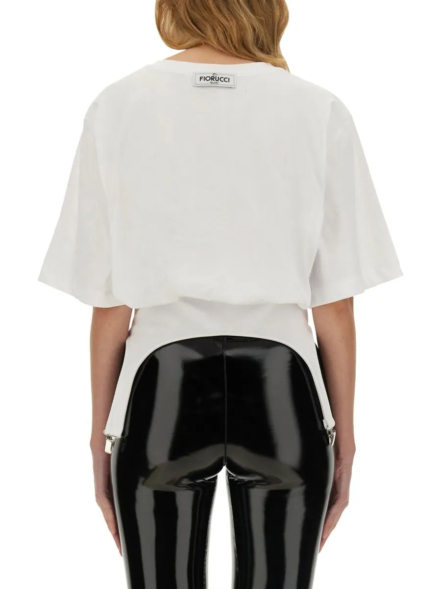 T-Shirt With Garter Straps