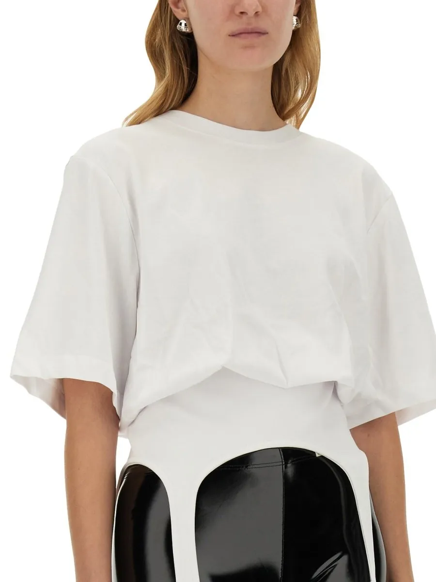 T-Shirt With Garter Straps