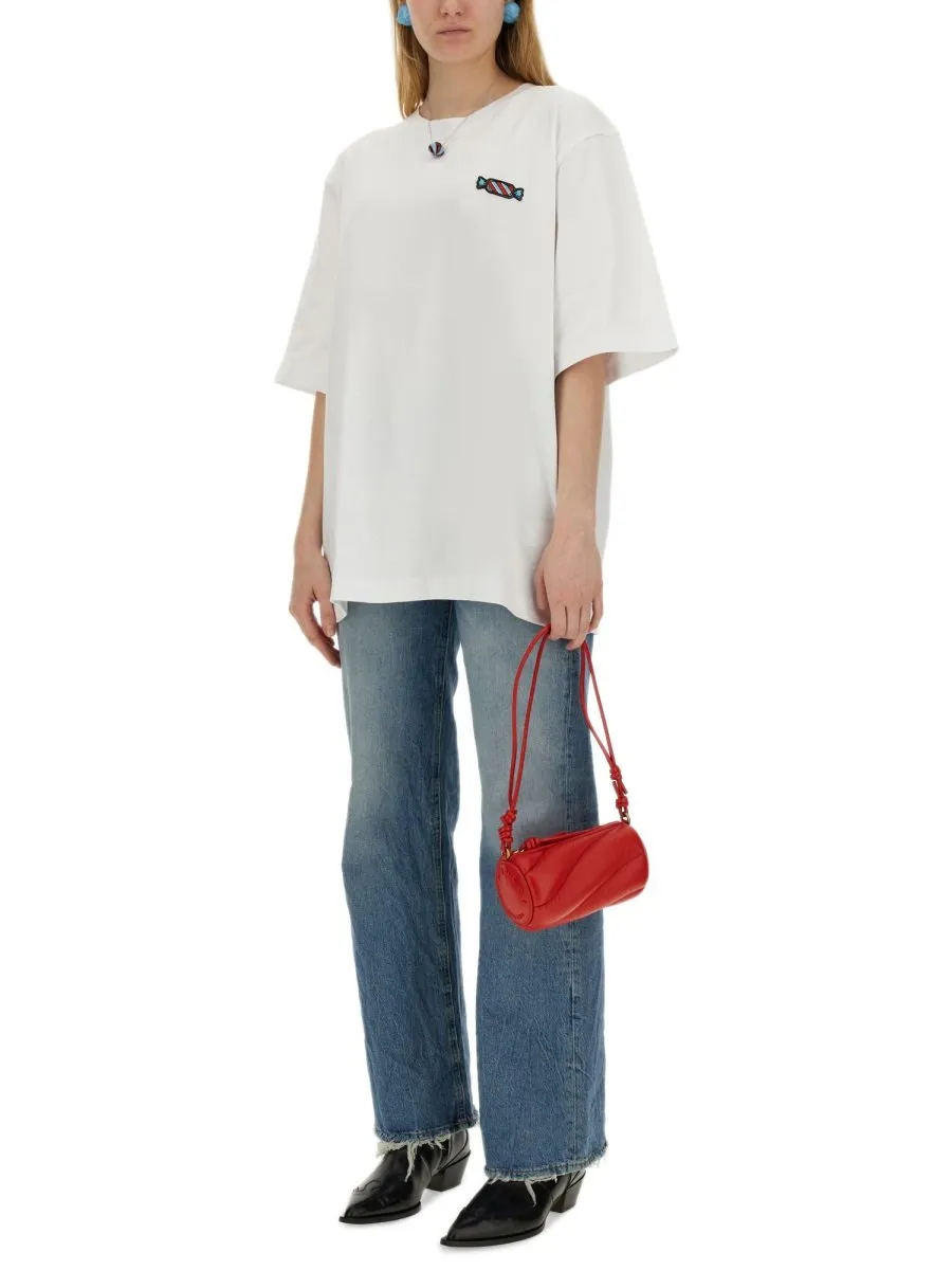 Oversized T-Shirt With Candy Graphic