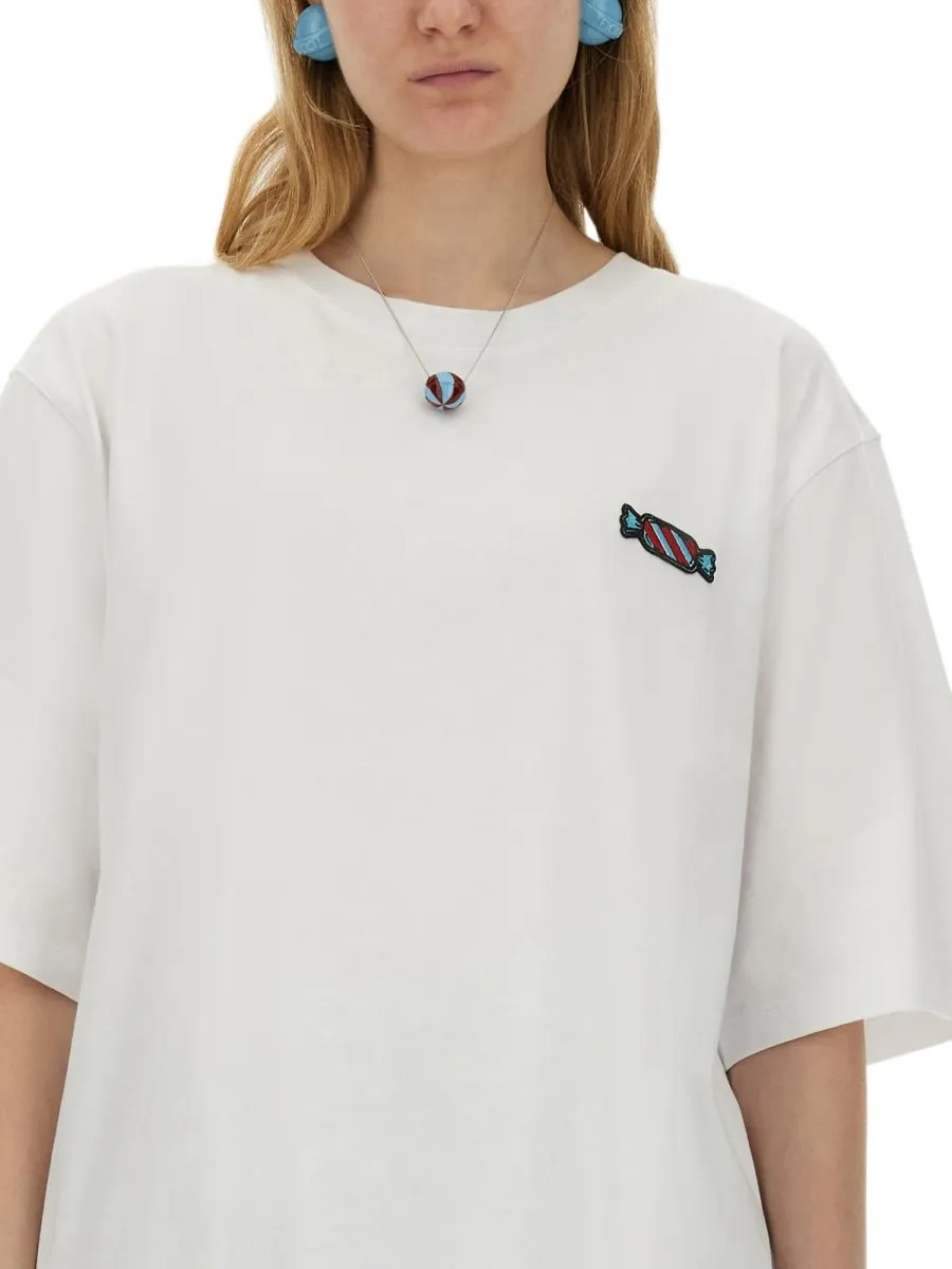 Oversized T-Shirt With Candy Graphic