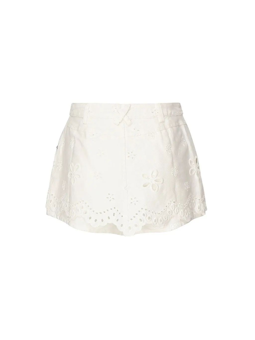 Embroidered Eyelet Shorts