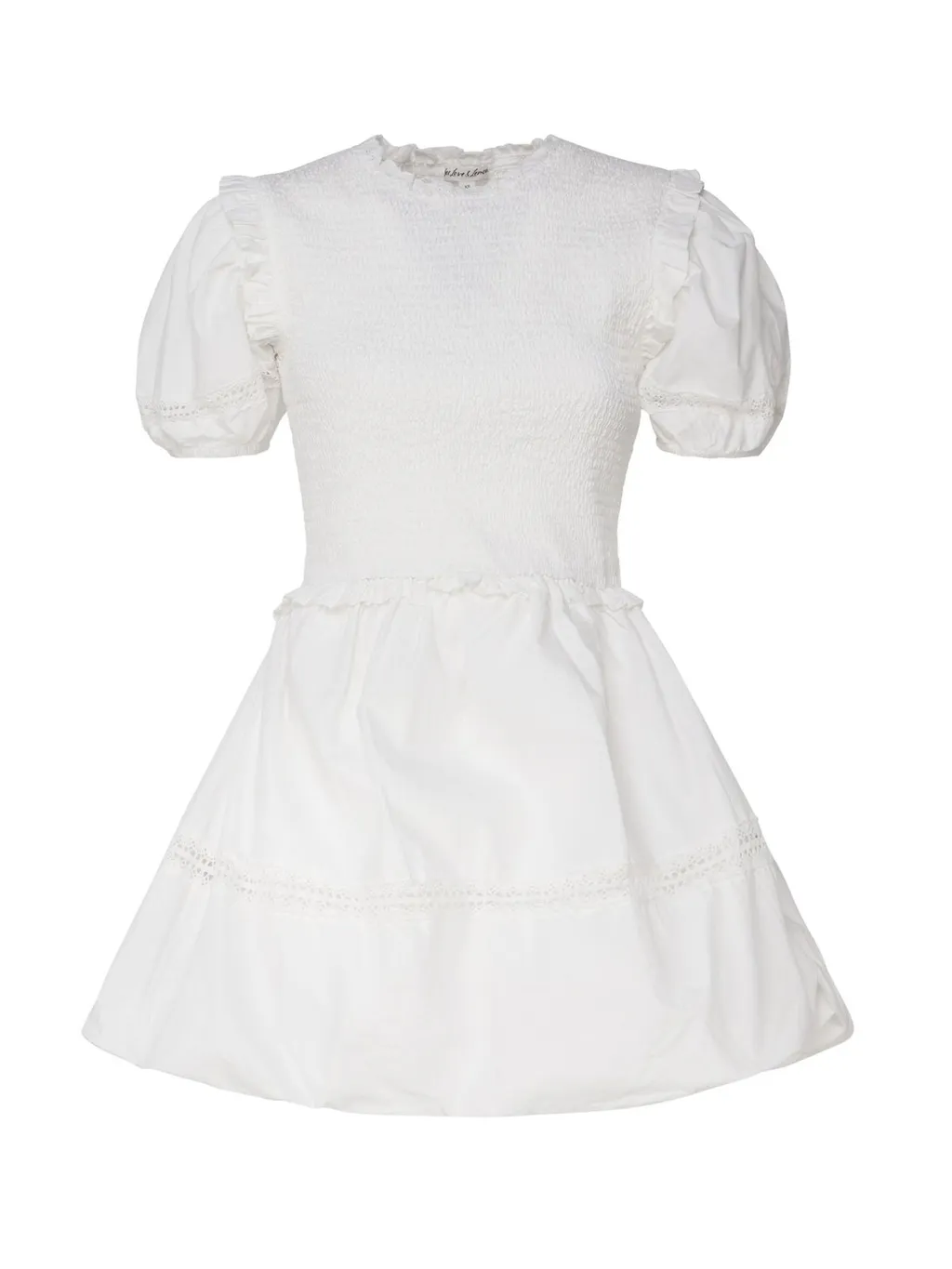 Smocked Puff Sleeve Dress