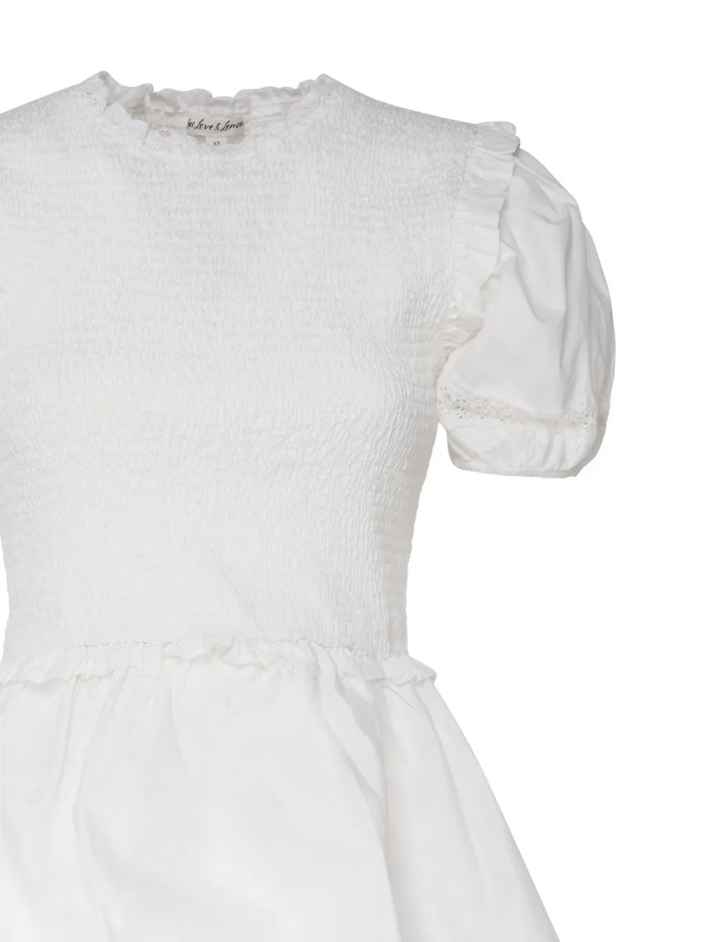 Smocked Puff Sleeve Dress