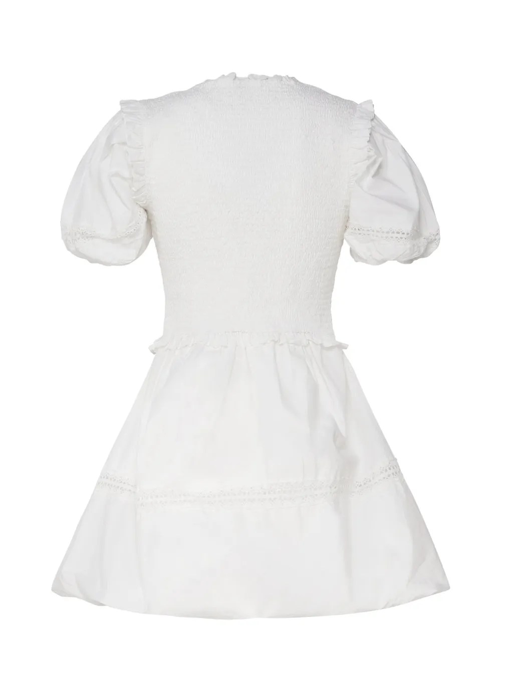 Smocked Puff Sleeve Dress