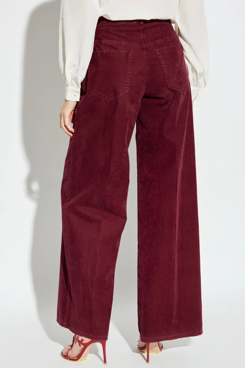 Wide-Leg Corduroy Trousers