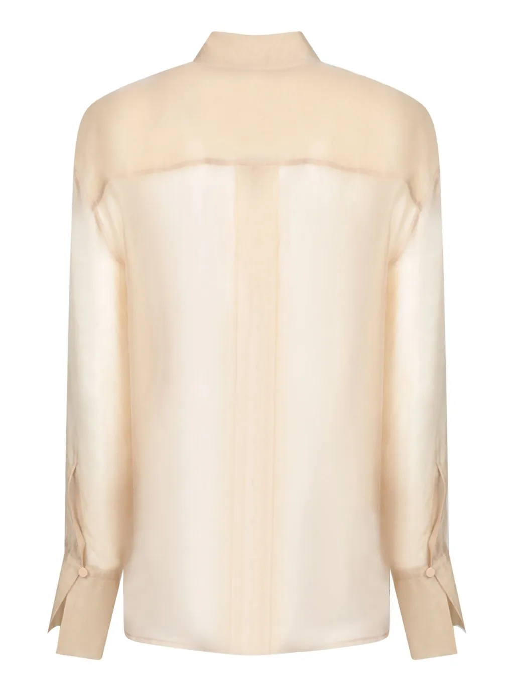 Sheer Button-Up Shirt