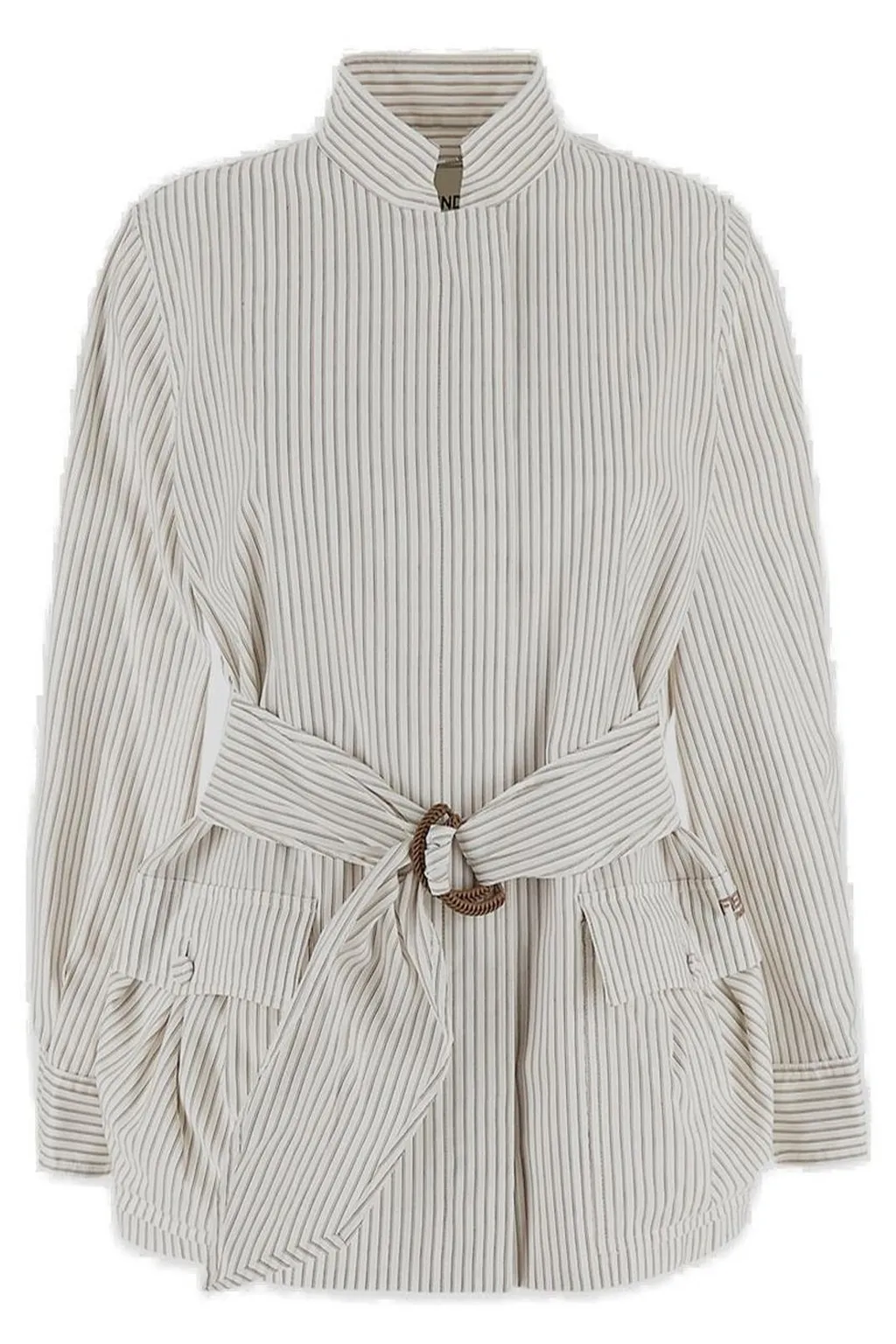 Striped Button-Up Shirt