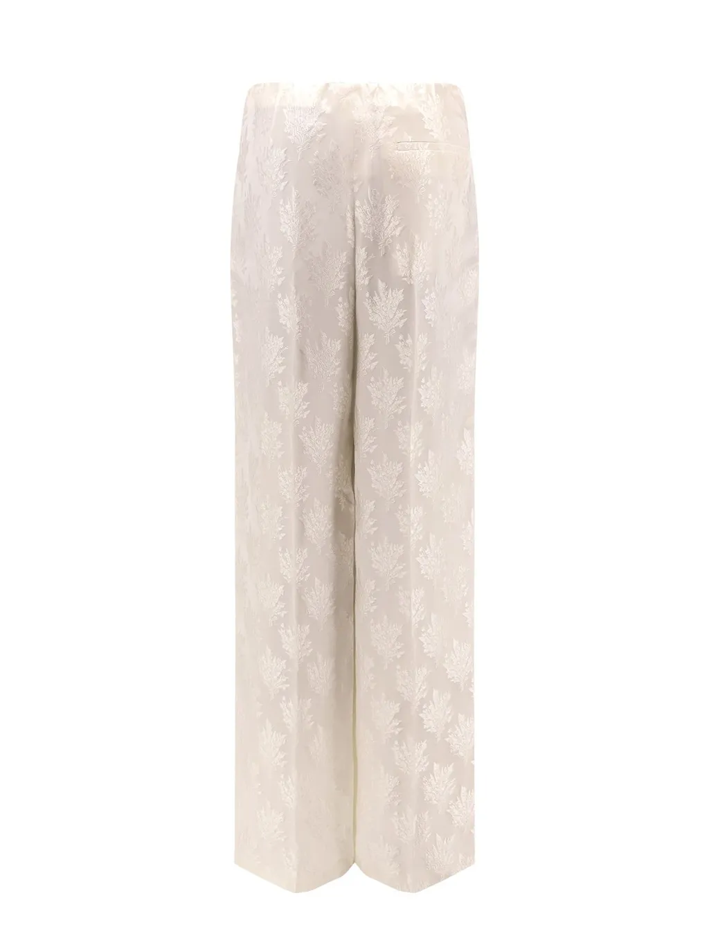 Wide-Leg Brocade Trousers