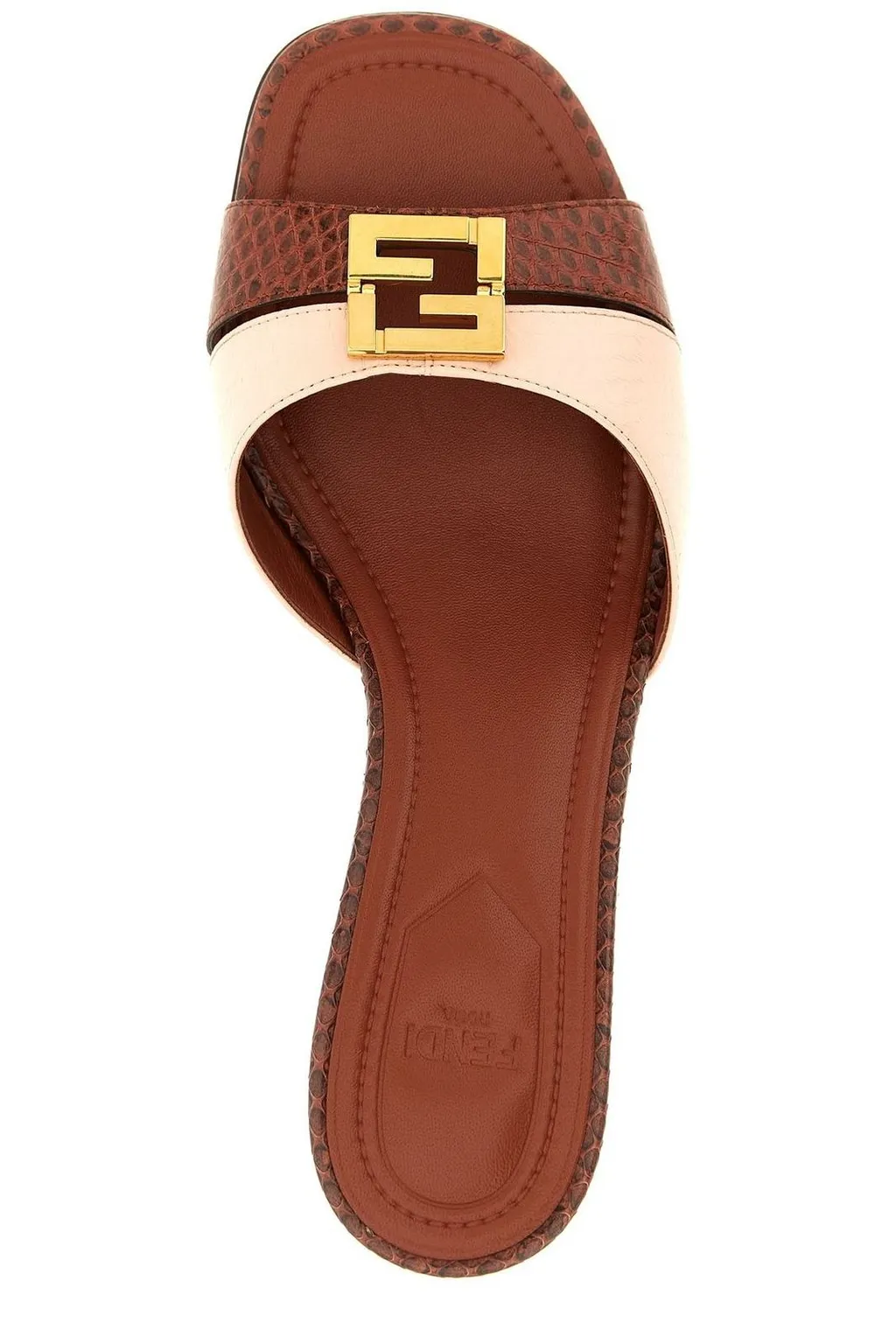 Mules With Ff Buckle