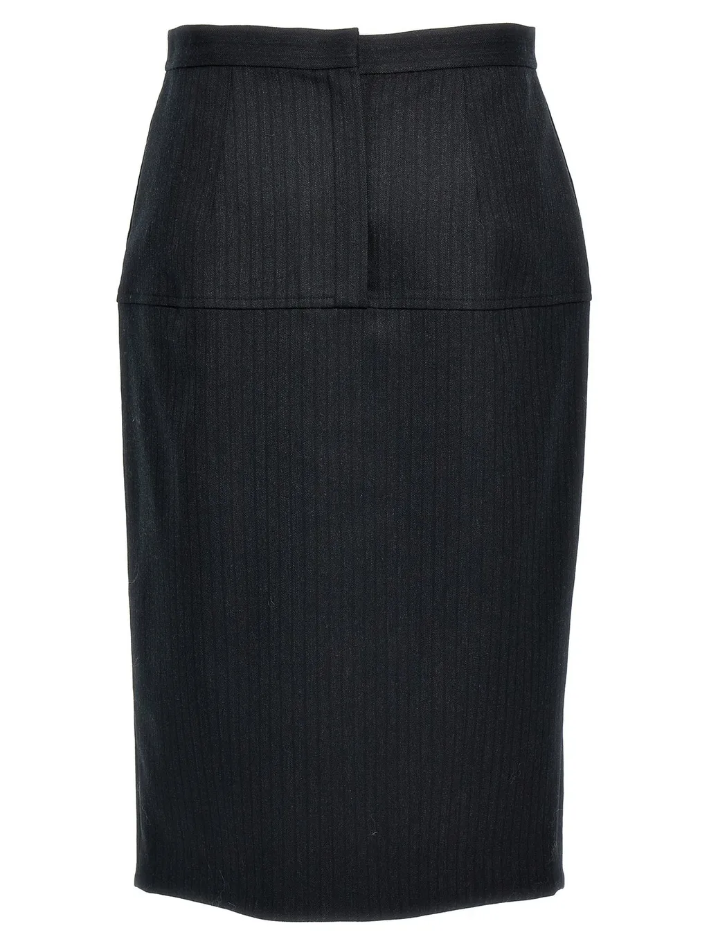 Pinstripe Wrap Skirt