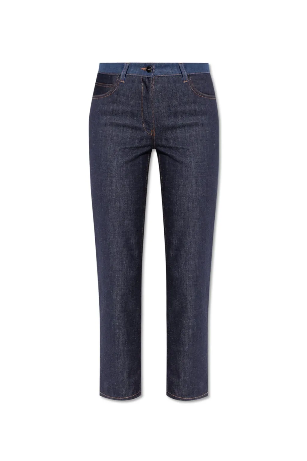 High-Rise Straight-Leg Jeans