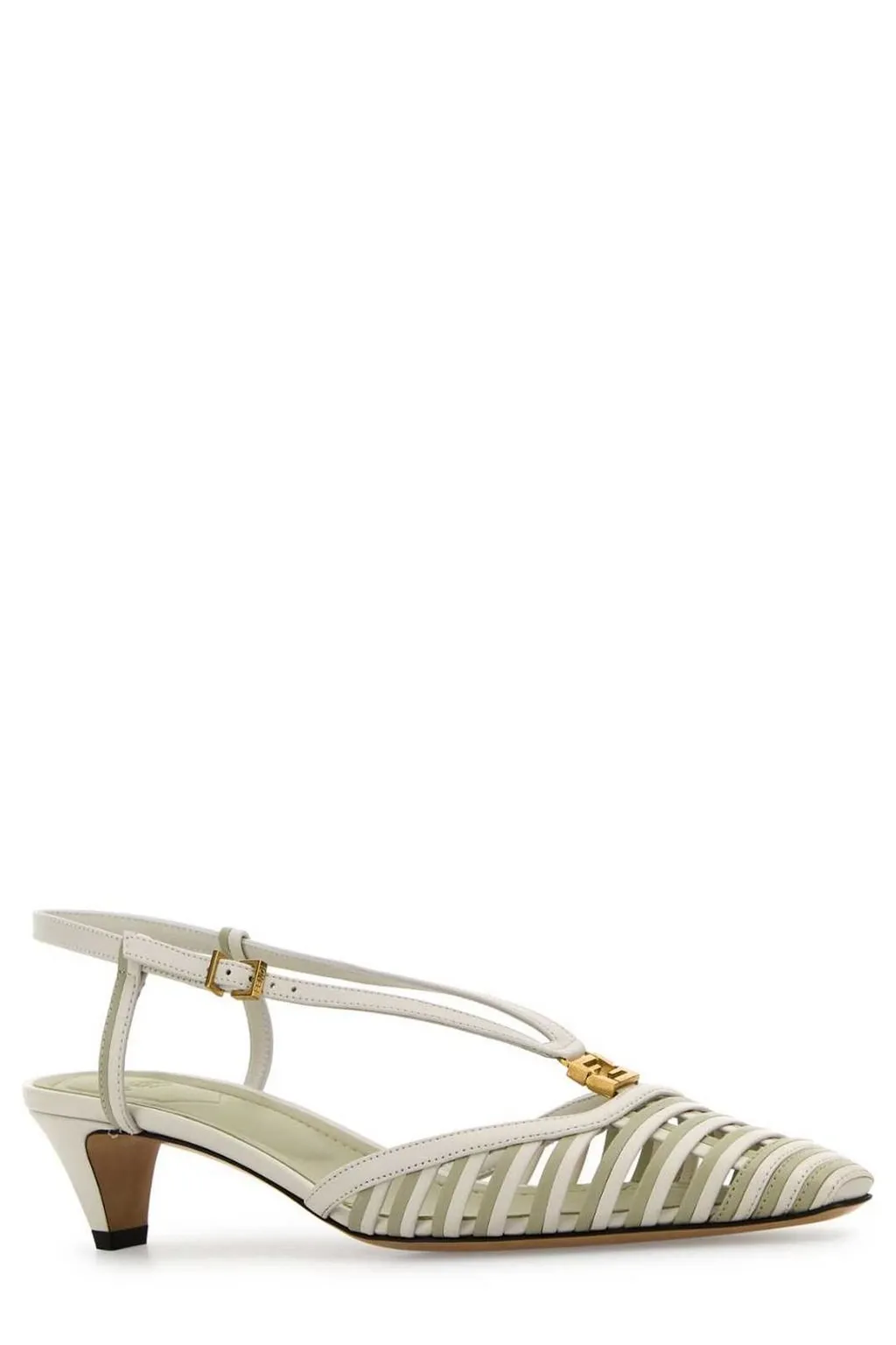 Woven Slingback Heels