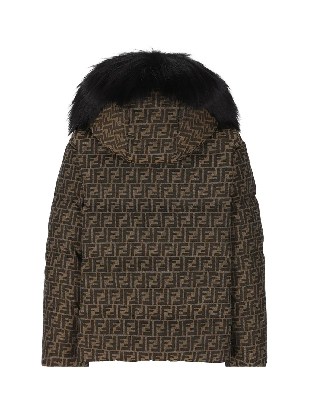Puffer Jacket With Ff Motif