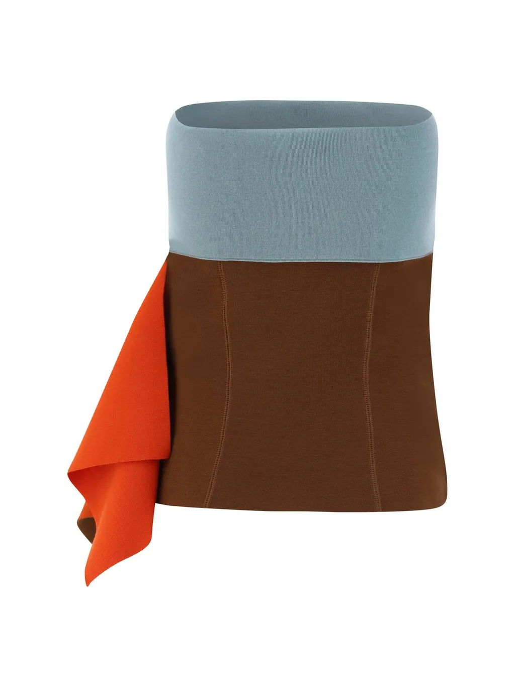 Strapless Colorblock Top