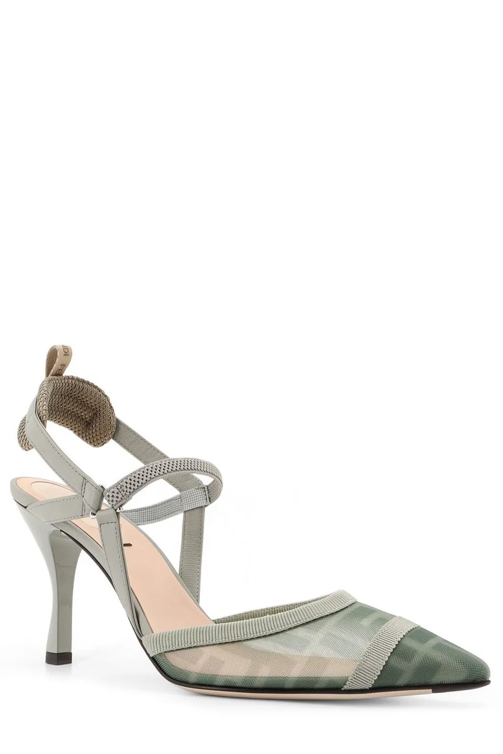 Mesh Slingback Pumps