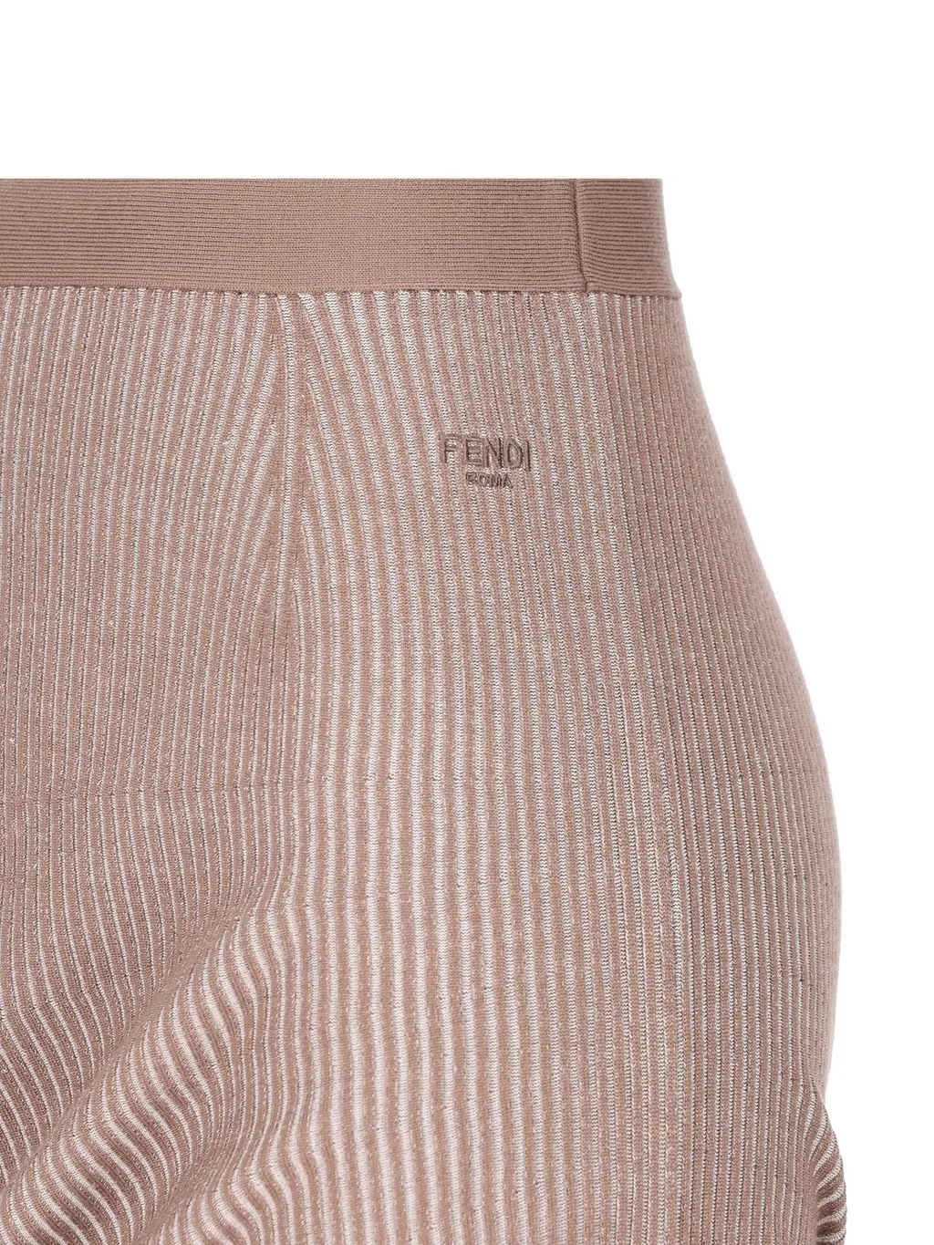 Ribbed Knit Asymmetrical Skirt