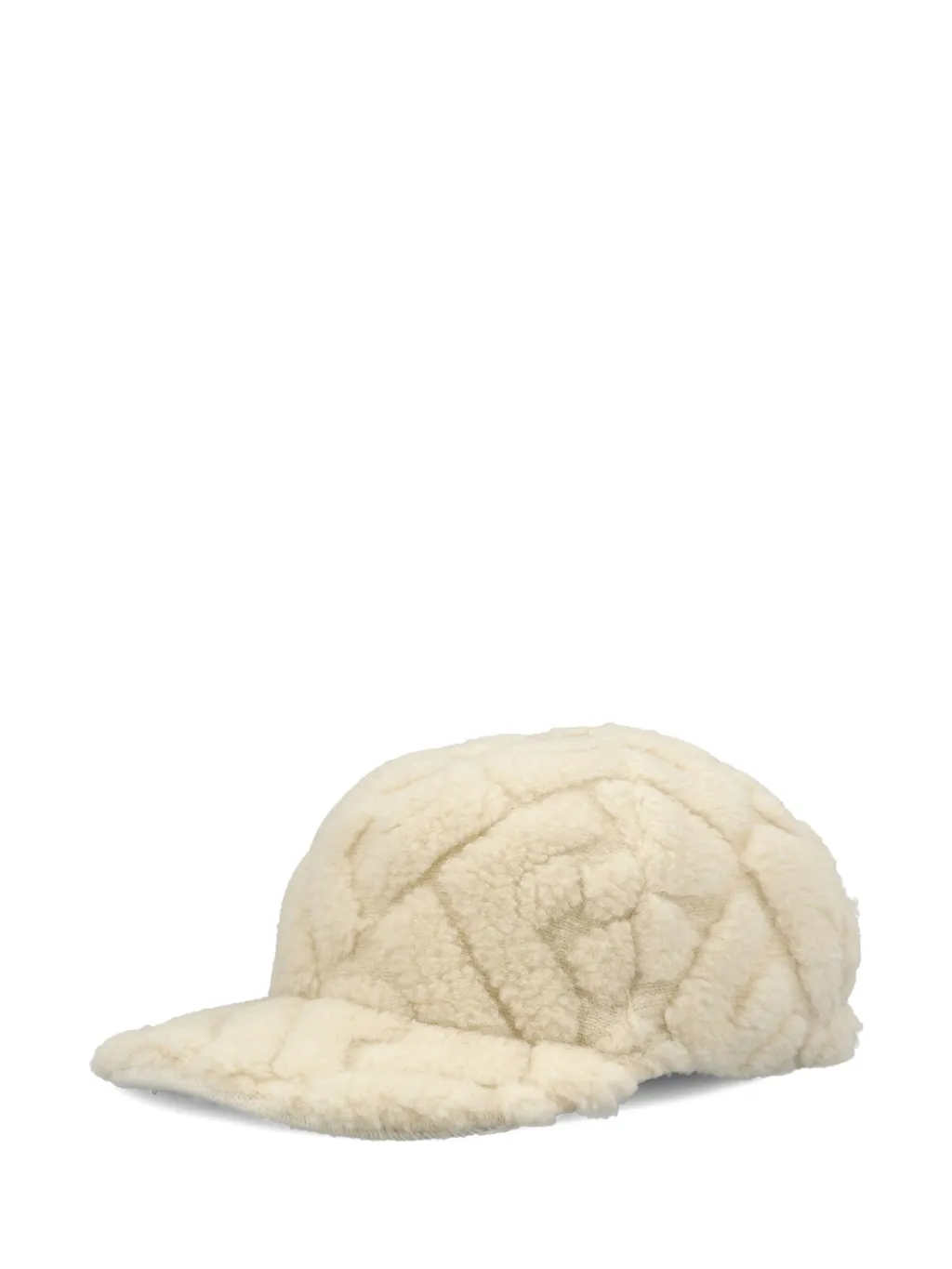 Quilted Faux Fur Baseball Cap