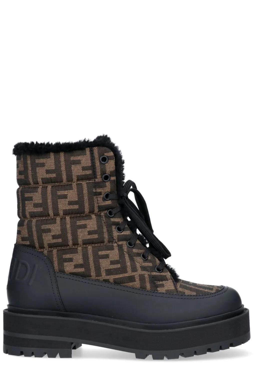 Logo Print Padded Boots